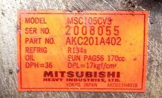 Компрессор кондиционера Mitsubishi Galant 7 1995г.  - Фото 6
