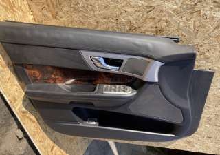 Обшивка двери передней левой (дверная карта) Jaguar XF 250 2010г.  - Фото 2