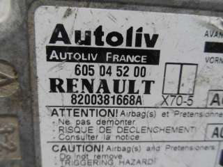 Блок управления подушек безопасности Renault Master 2 2005г. 605045200,8200381668A - Фото 5