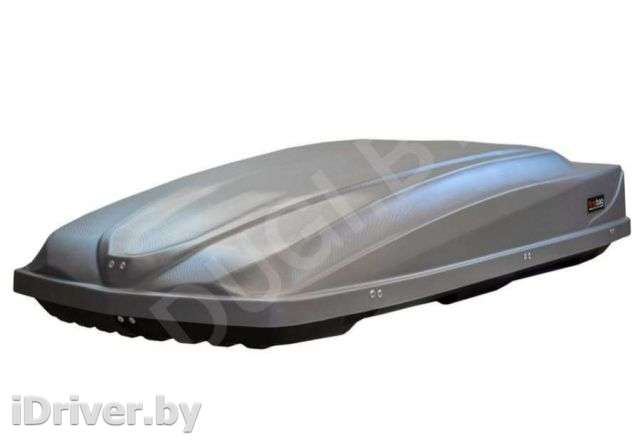 Багажник на крышу Автобокс (480л) FirstBag J480.007 (195x85x40 см) цвет серый Bentley Continental 3 2012г.  - Фото 1