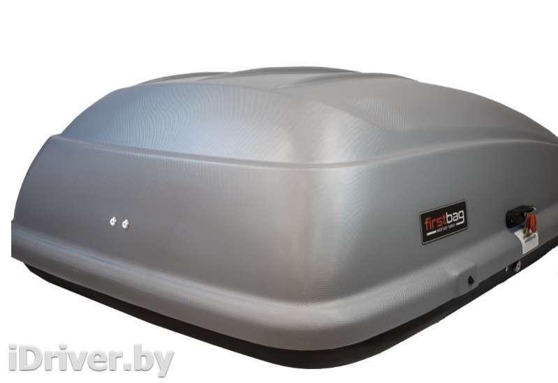 Багажник на крышу Автобокс (350л) на крышу цвет серый матовый GMC Savana 2012г.   - Фото 2