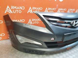 бампер Hyundai Solaris 1 2014г. 865114L500 - Фото 3