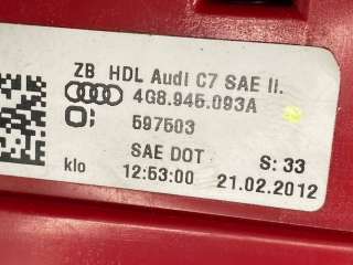 Фонарь крышки багажника левый Audi A7 1 (S7,RS7) 2012г. 4G8945093A - Фото 5