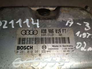 Блок управления двигателем Audi A3 8L 2002г. 0281010981,038906019FT - Фото 2