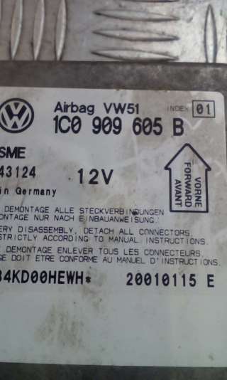 Блок AirBag Volkswagen Passat B5 2002г. 1C0909605B - Фото 2
