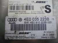 Блок усилителя музыки Audi A8 D3 (S8) 2004г. 4E0035223B - Фото 3