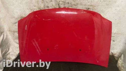 Капот цвет красный, царапины, небольшие вмятины Renault Logan 1 2010г.  - Фото 1