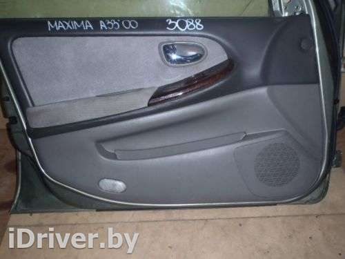 Обшивка двери передней левой Nissan Maxima А33 1999г.  - Фото 1