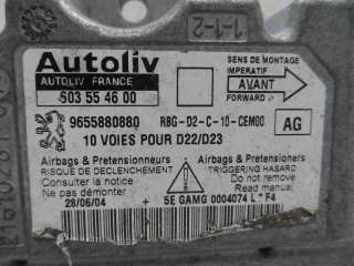 Блок управления подушек безопасности Peugeot 407 2006г. 503554600 - Фото 3