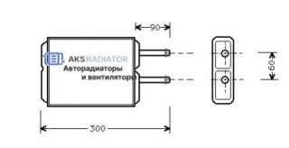  Радиатор отопителя (печки) к Mazda 626 GD Арт 456124H-1H
