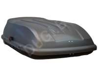 Багажник на крышу Автобокс (370л) на крышу FirstBag цвет серый матовый Alfa Romeo 147 1 2012г.  - Фото 2