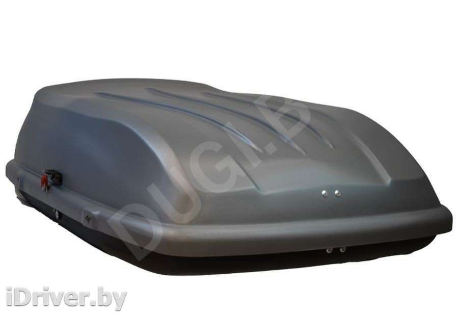 Багажник на крышу Автобокс (370л) на крышу FirstBag цвет серый матовый Daihatsu Terios 2 2012г.   - Фото 2