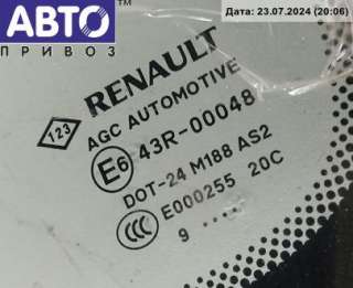Стекло кузовное боковое заднее правое Renault Scenic 3 2009г. 43R00048 - Фото 2