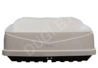 Багажник на крышу Автобокс (480л) FirstBag J480.002 (195x85x40 см) цвет белый Luxgen U7 2012г.  - Фото 6