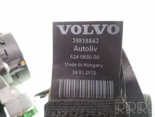 Ремень безопасности Volvo V60 2012г. 39818843, 616155800 , artBOS33545 - Фото 3