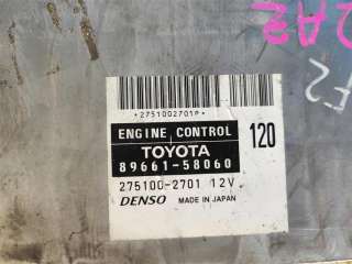 блок управления двигателем Toyota Alphard 1 2007г. 89661-58060 - Фото 2
