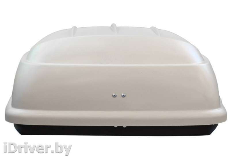 Багажник на крышу Автобокс (350л) на крышу FirstBag белый матовый Chevrolet Spark M150,M200 2012г.   - Фото 5
