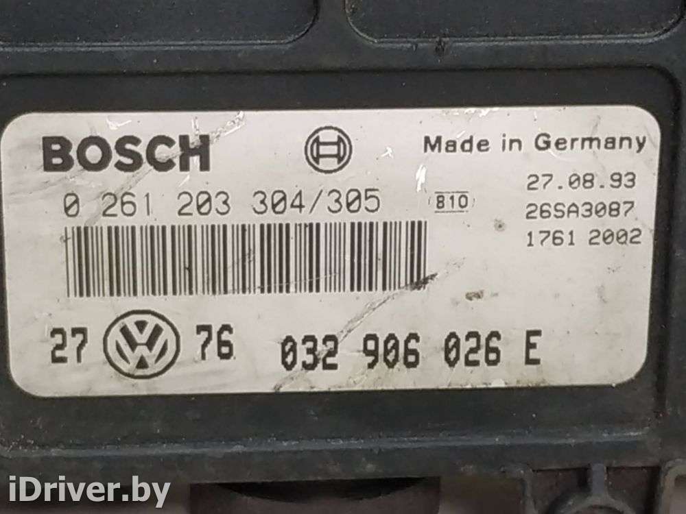 Блок управления двигателем Volkswagen Golf 3 1993г. BOSCH,032906026E,0261203304305  - Фото 3