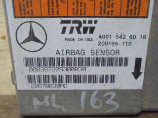 Блок управления подушек безопасности Mercedes ML W163 2000г. 0015426018 - Фото 2
