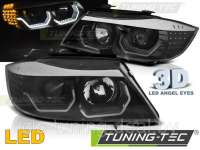  Передние фары 3D AE LED BLACK для к BMW 3 E90/E91/E92/E93 Арт 121562086