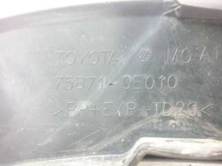 Накладка (молдинг) переднего левого крыла Toyota Highlander 3 2013г. 758710E010 - Фото 3