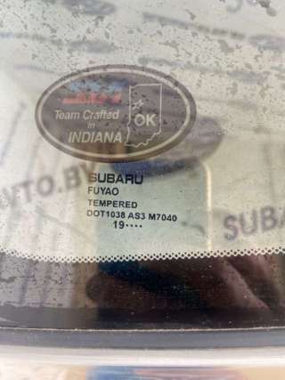 Стекло кузовное боковое левое Subaru Ascent 2020г.  - Фото 3