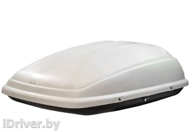 Багажник на крышу Автобокс (350л) на крышу FirstBag белый матовый Geely SC7 2012г.   - Фото 9