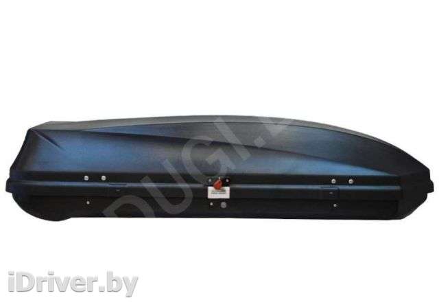 Багажник на крышу Автобокс (450л) на крышу FirstBag, цвет черный матовый Kia Ray 2012г.  - Фото 1