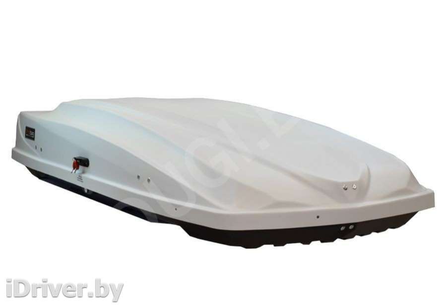 Багажник на крышу Автобокс (480л) FirstBag J480.002 (195x85x40 см) цвет белый Bentley Continental 4 2012г.   - Фото 2