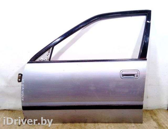 Дверь передняя левая Nissan Primera 10 1993г.  - Фото 1