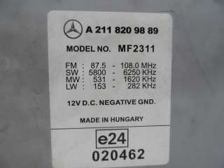 Магнитола Mercedes E W211 2004г. 2118209889 - Фото 8
