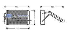  Радиатор отопителя (печки) к Ford Transit 2 restailing Арт 326291H