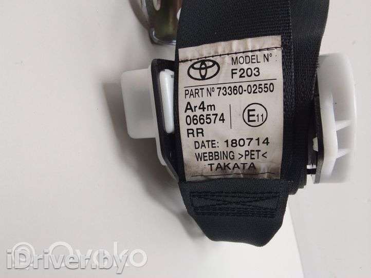 Ремень безопасности Toyota Auris 2 2014г. 7336002550 , artRKO32663  - Фото 2