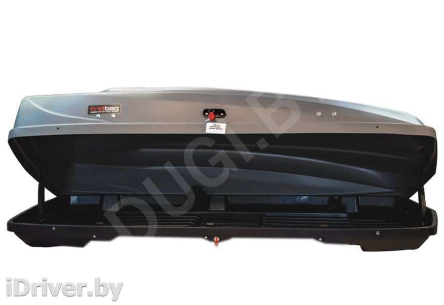 Багажник на крышу Автобокс (480л) FirstBag J480.007 (195x85x40 см) цвет серый Mazda 5 1 2012г.   - Фото 5