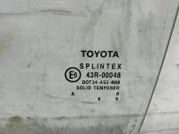 Стекло двери задней левой Toyota Avensis 2 2004г.  - Фото 2