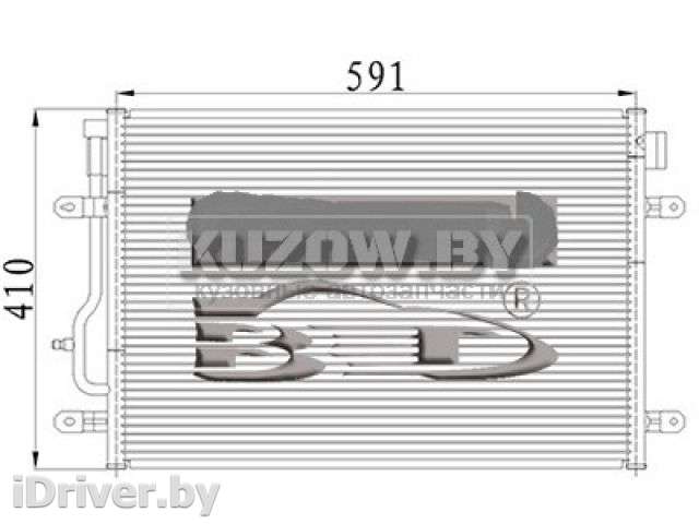 Радиатор кондиционера Audi A4 B6 2000г. LOR003-016-0012 - Фото 1