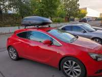Багажник на крышу Автобокс (350л) на крышу FirstBag черный матовый Tesla model 3 2012г.  - Фото 7