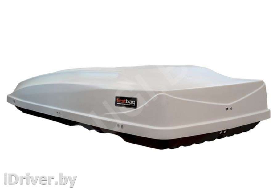 Багажник на крышу Автобокс (480л) FirstBag J480.002 (195x85x40 см) цвет белый Buick Envision 1 2012г.   - Фото 4