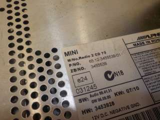 Магнитола MINI Cooper R56 2005г. 65123455539 - Фото 6