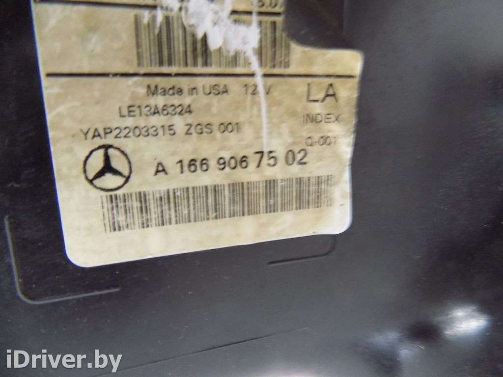 Фара левая Mercedes ML/GLE w166 2011г. a1669067502  - Фото 18