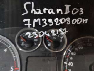 Щиток приборов (приборная панель) Volkswagen Sharan 1 restailing 2003г. 7m3920800h - Фото 2