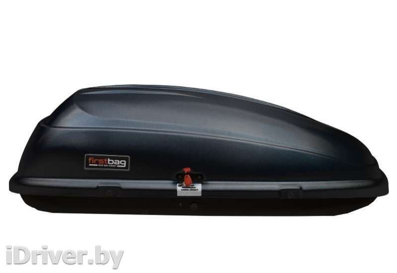 Багажник на крышу Автобокс (350л) на крышу FirstBag черный матовый Luxgen ONE 2012г.   - Фото 6