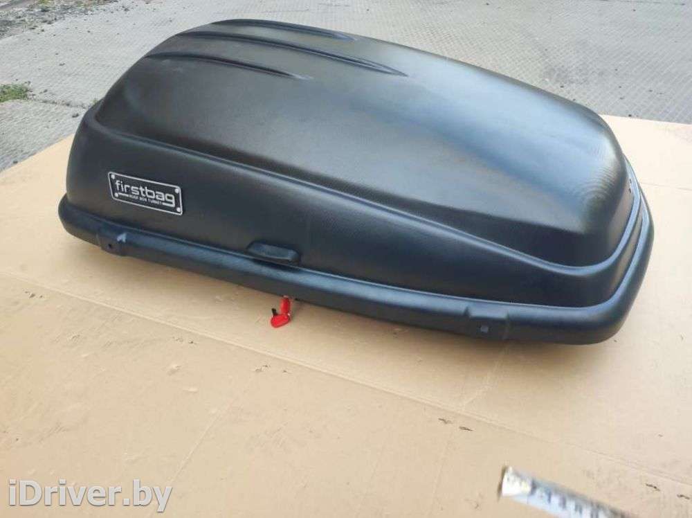 Багажник на крышу Автобокс (250л) FirstBag , цвет черный матовый Geely GE 2012г.   - Фото 9