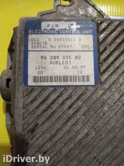 Блок управления двигателем Peugeot 806 1998г. XUDLC01,9630468380 - Фото 1