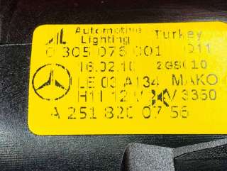 Фара противотуманная левая передняя Mercedes C W204 2019г. A2518200756 - Фото 10
