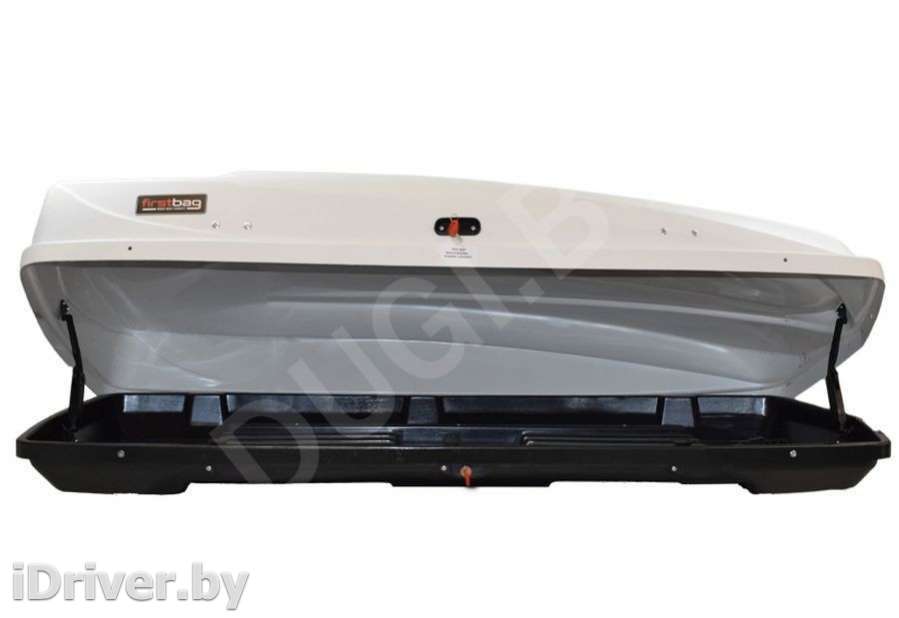 Багажник на крышу Автобокс (480л) FirstBag J480.002 (195x85x40 см) цвет белый Chevrolet Colorado 1 2012г.   - Фото 3