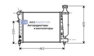  Радиатор основной к Citroen Saxo Арт 232206R-1R