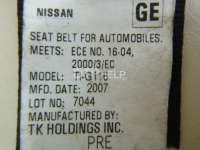 Ремень безопасности с пиропатроном Nissan TIIDA C11 2008г. H6885EM00A - Фото 10