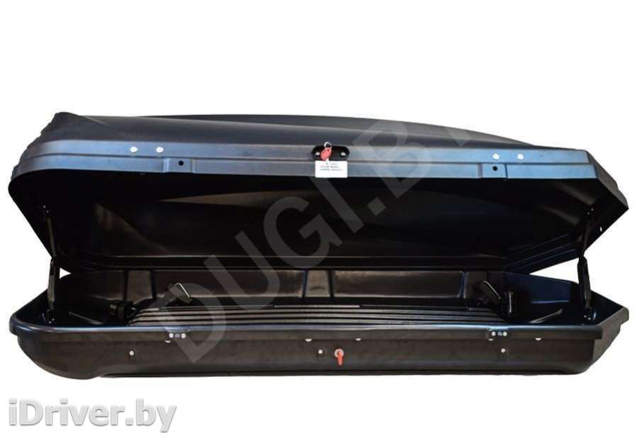 Багажник на крышу Автобокс (450л) на крышу FirstBag, цвет черный матовый BMW 2 U06 2012г.   - Фото 4