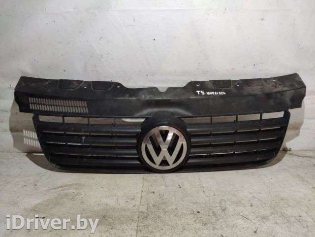 Решетка радиатора Volkswagen Transporter T5 2004г.  - Фото 1